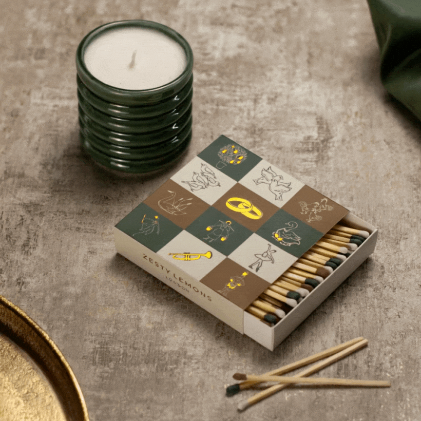 Under the Tree: Olive Fireside Candle - Fireside