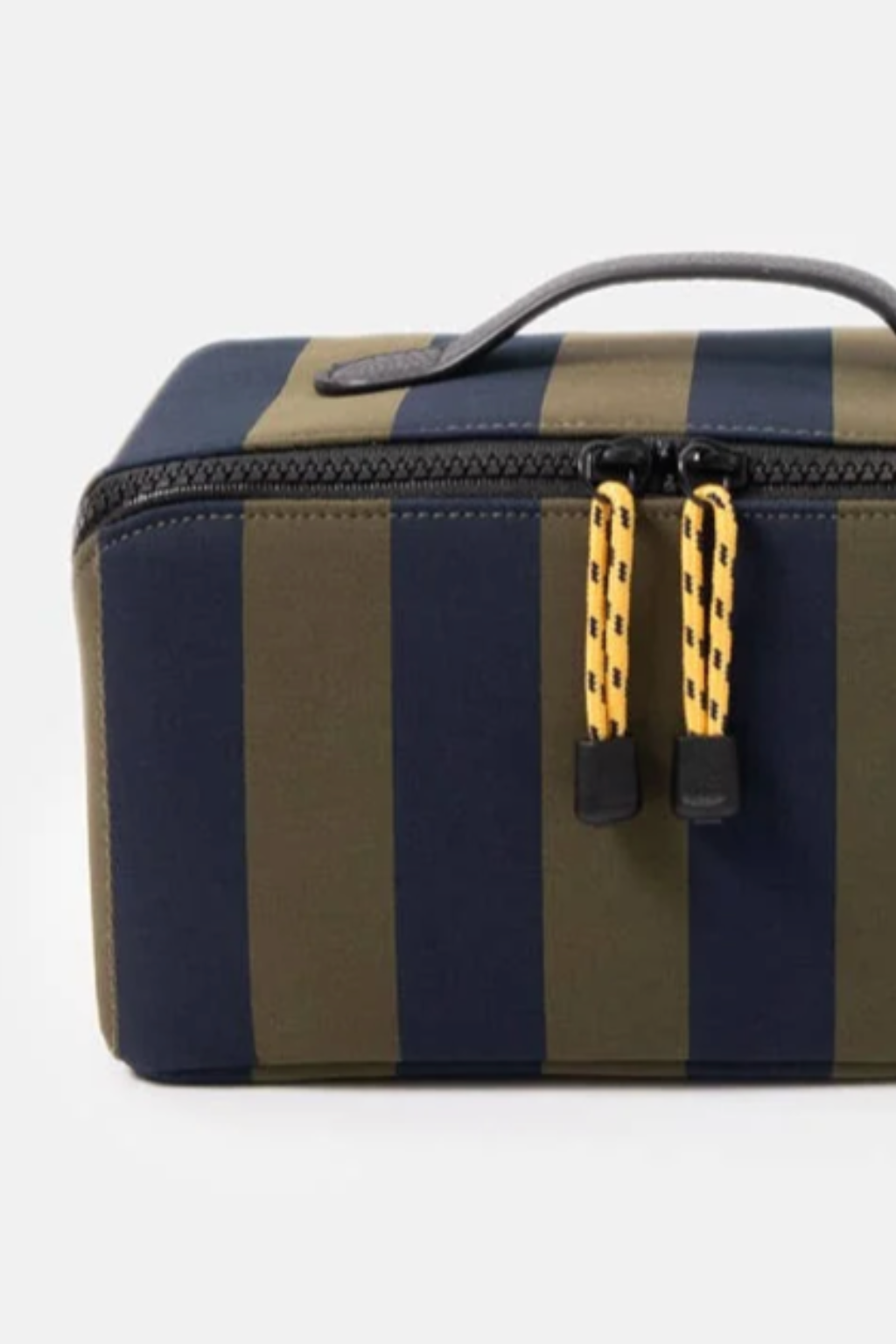 Khaki/Navy Stripe Diagonal Washbag