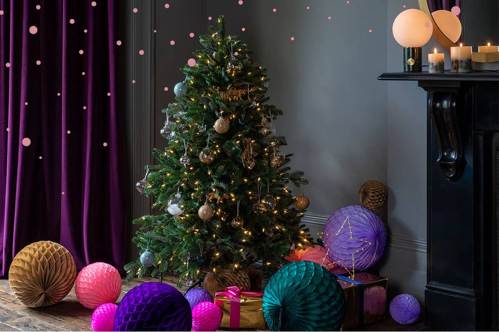 Honeycomb Ball Trio: Bright Pink