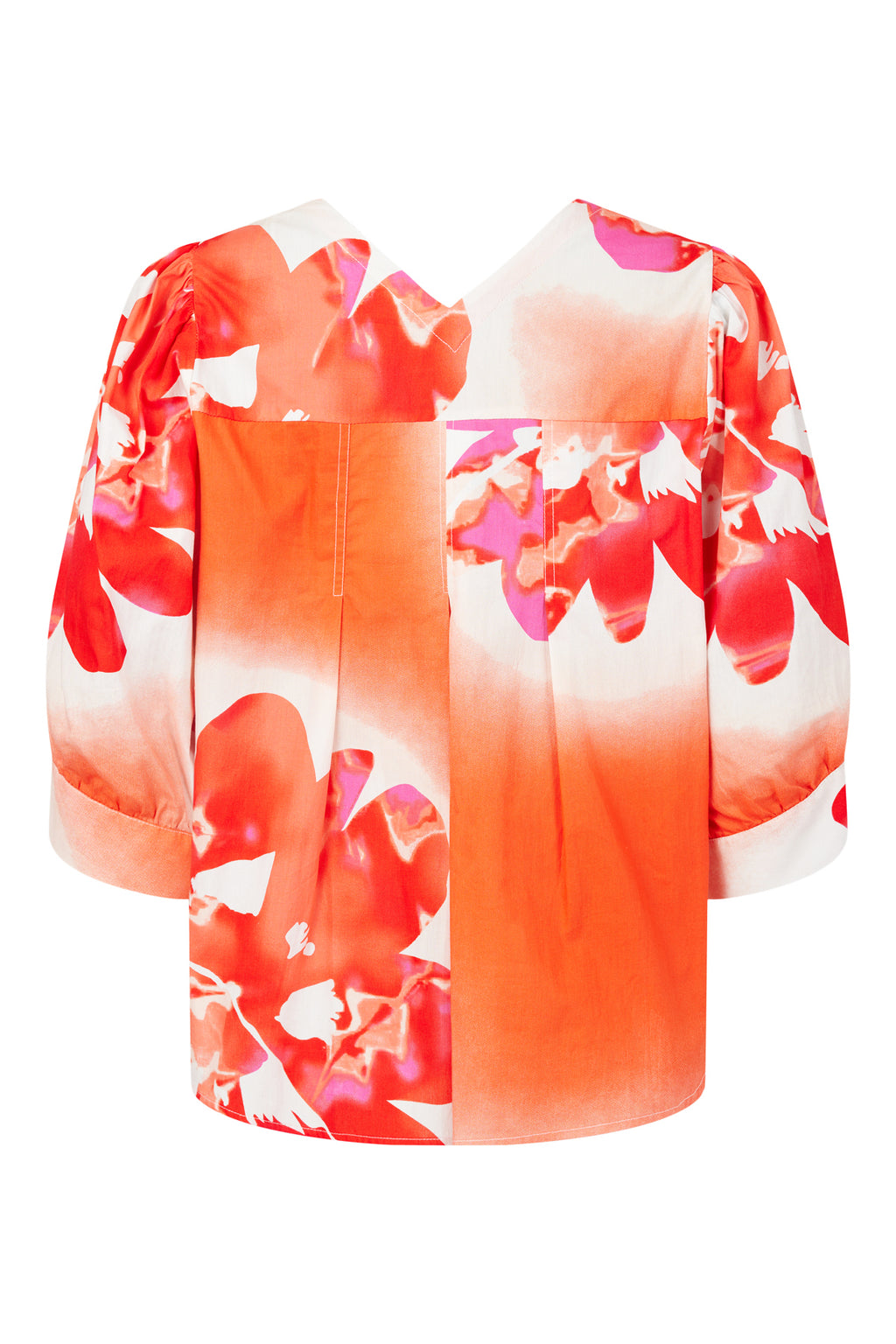 Hibiscus Top - Orange/Pink
