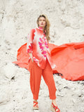 Hibiscus Shirt - Orange/Pink