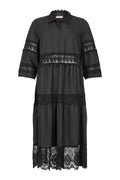 Vatican Lace Dress - Black