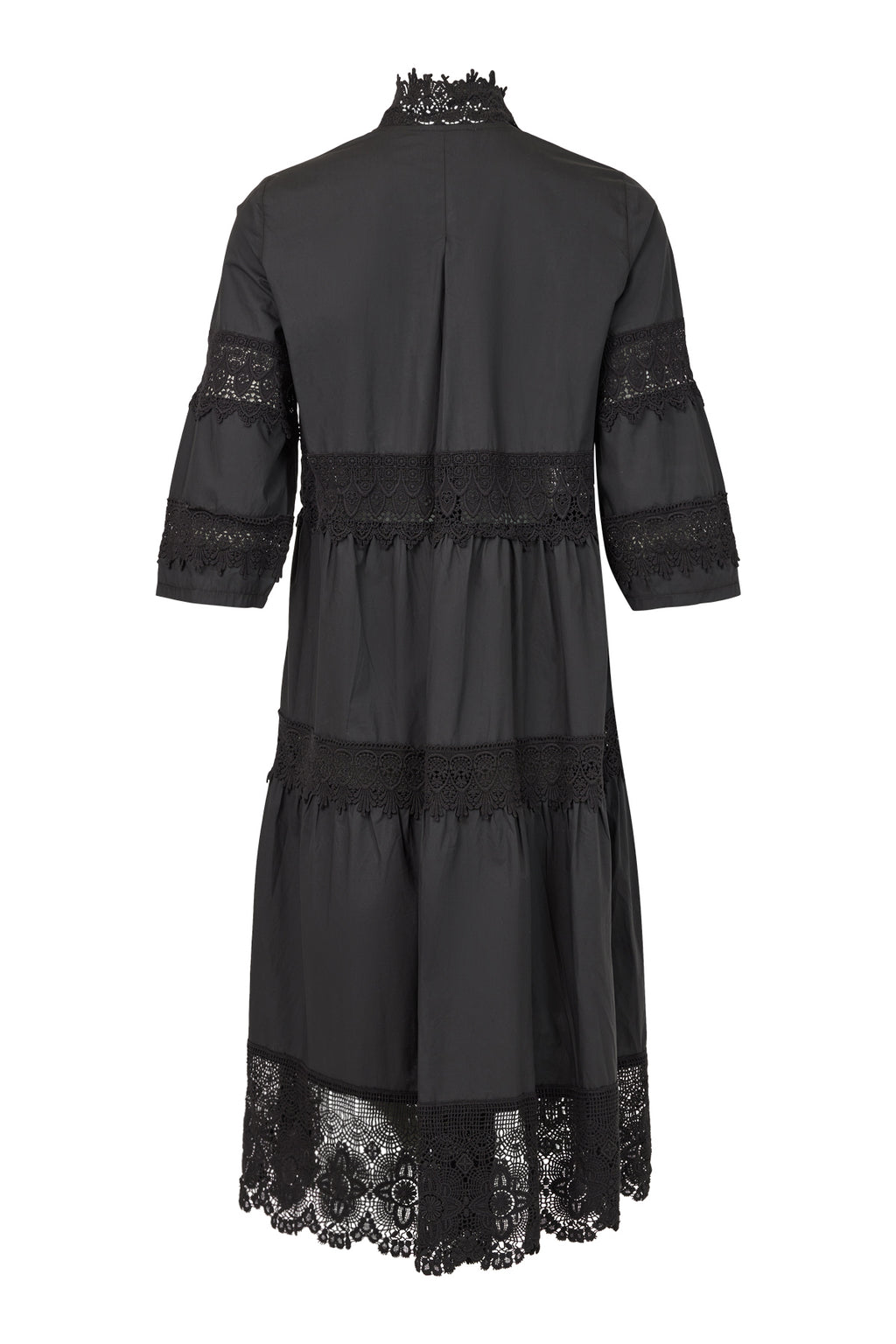 Vatican Lace Dress - Black