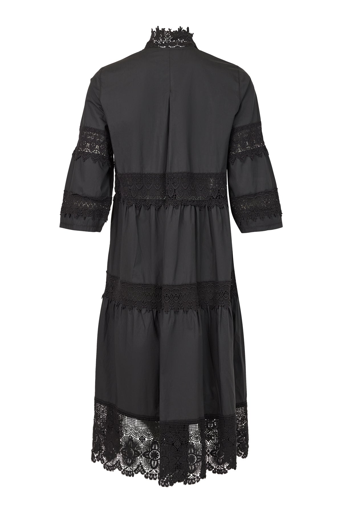 Vatican Lace Dress - Black