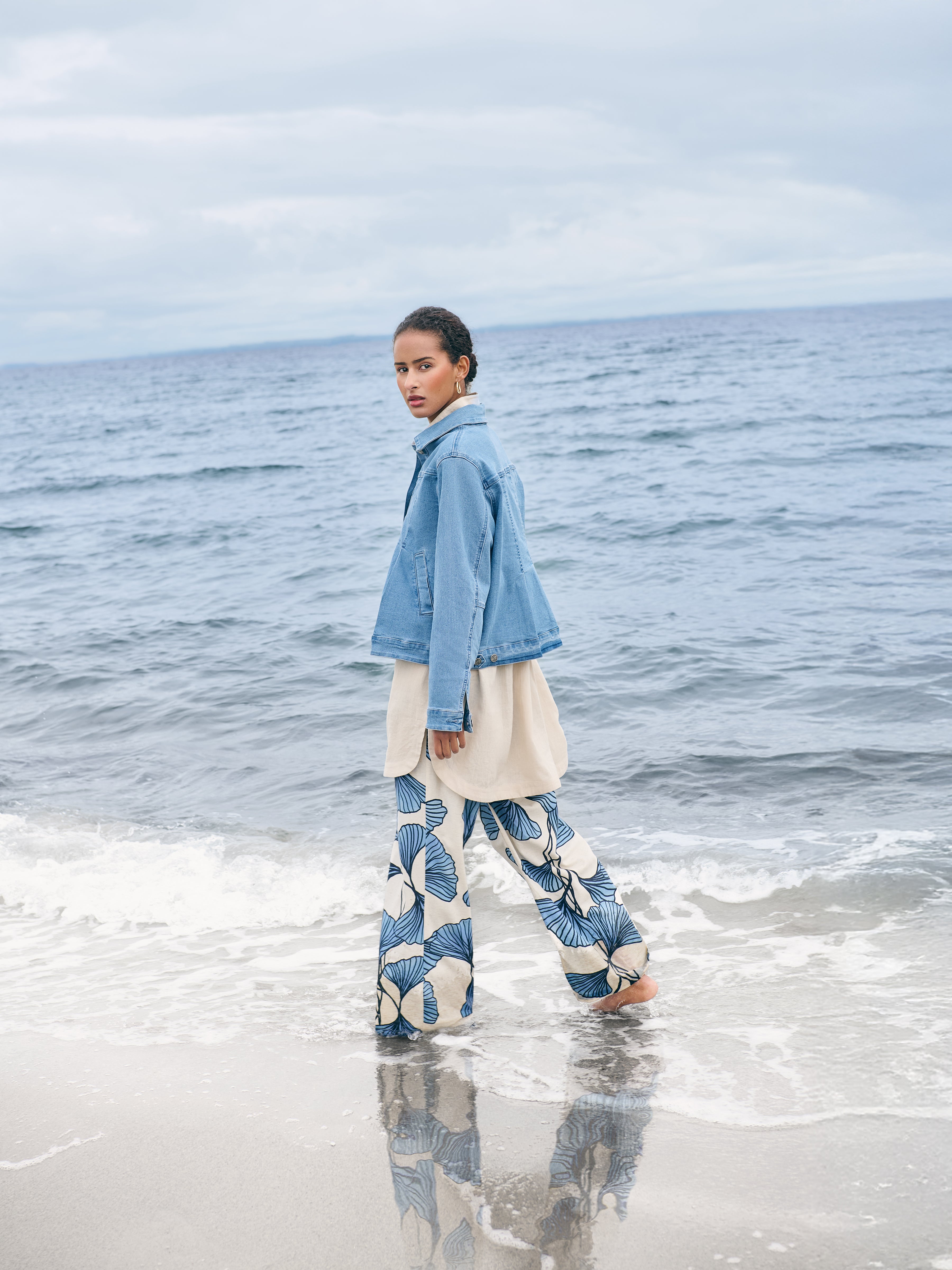 Swing Jacket - Light Blue Denim