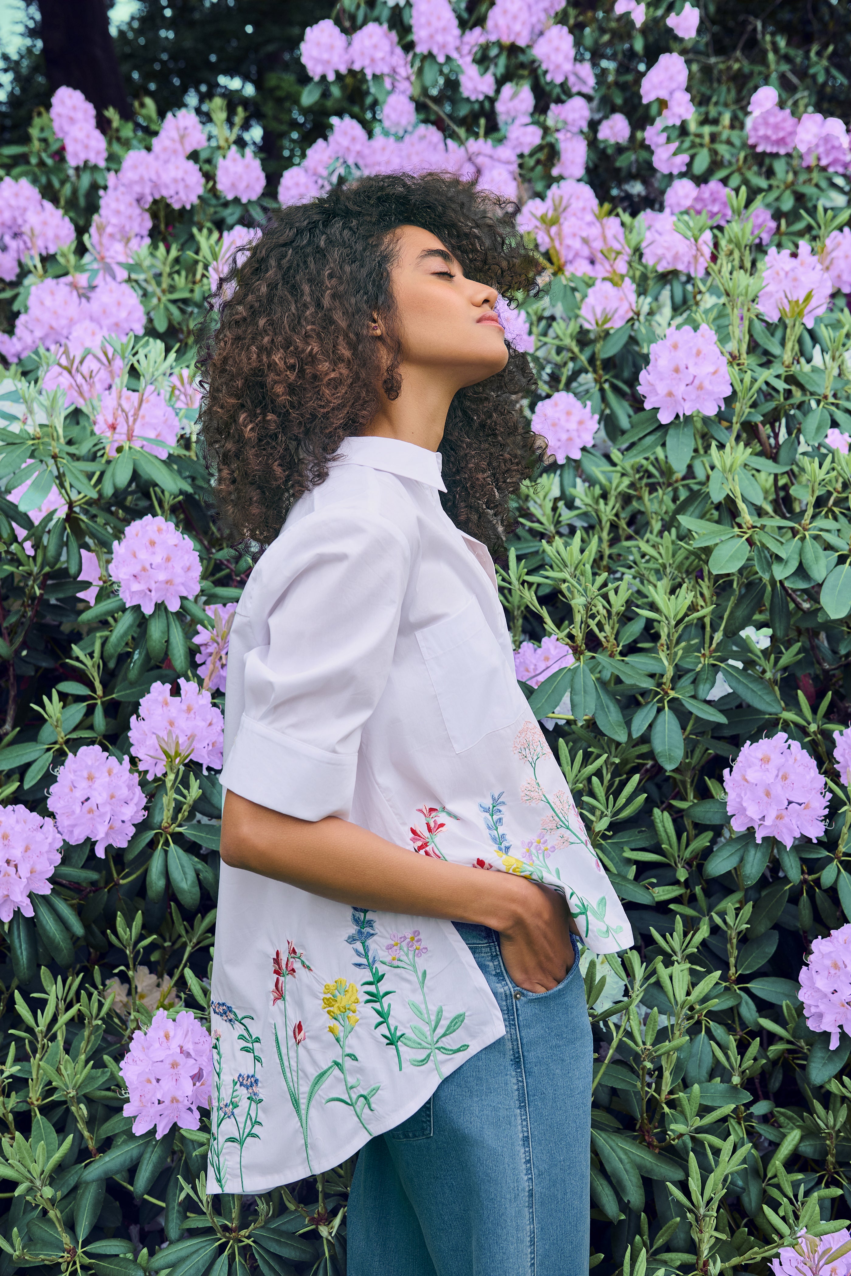 In My Garden Shirt - White/Multi