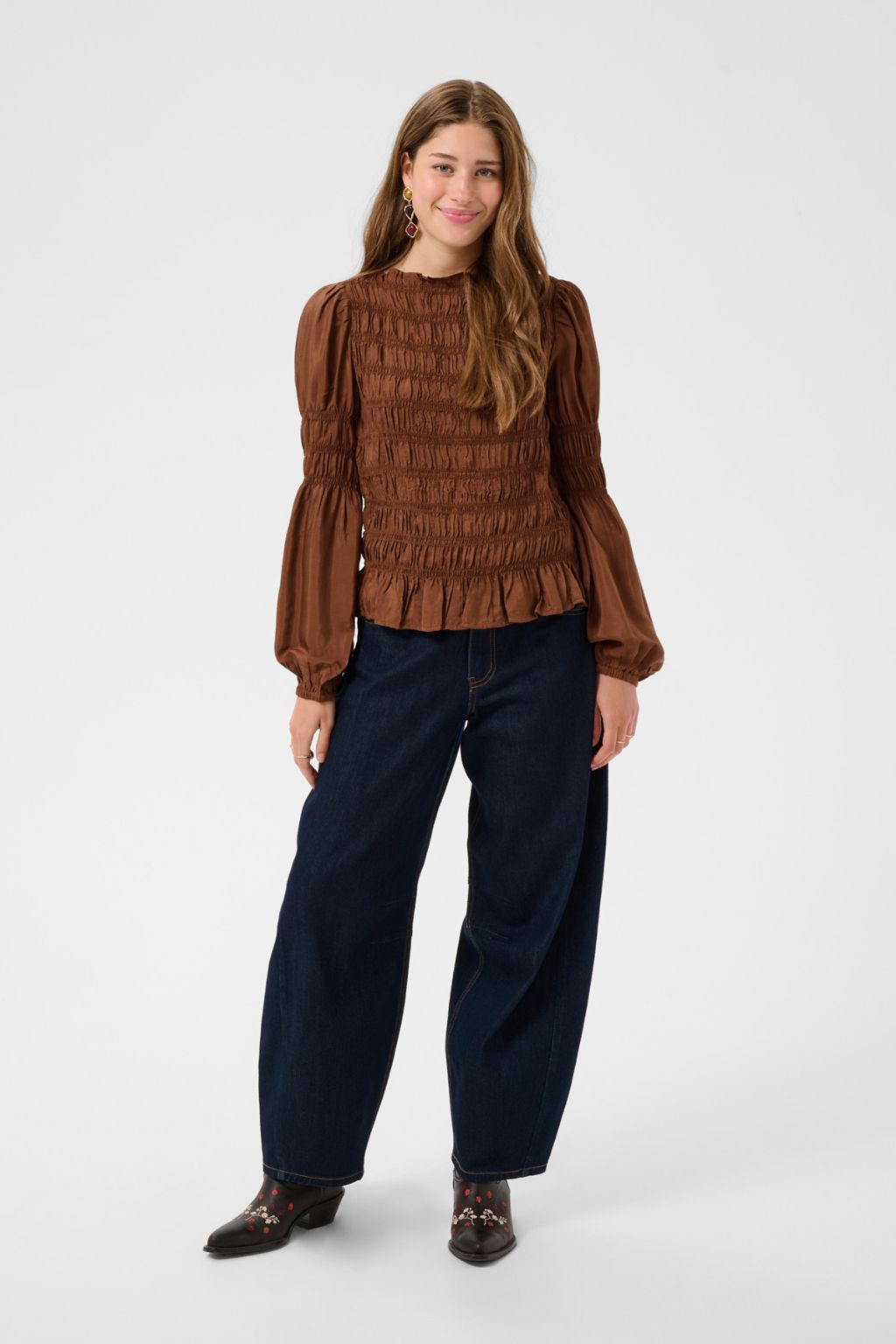 Henva Blouse - Friar Brown