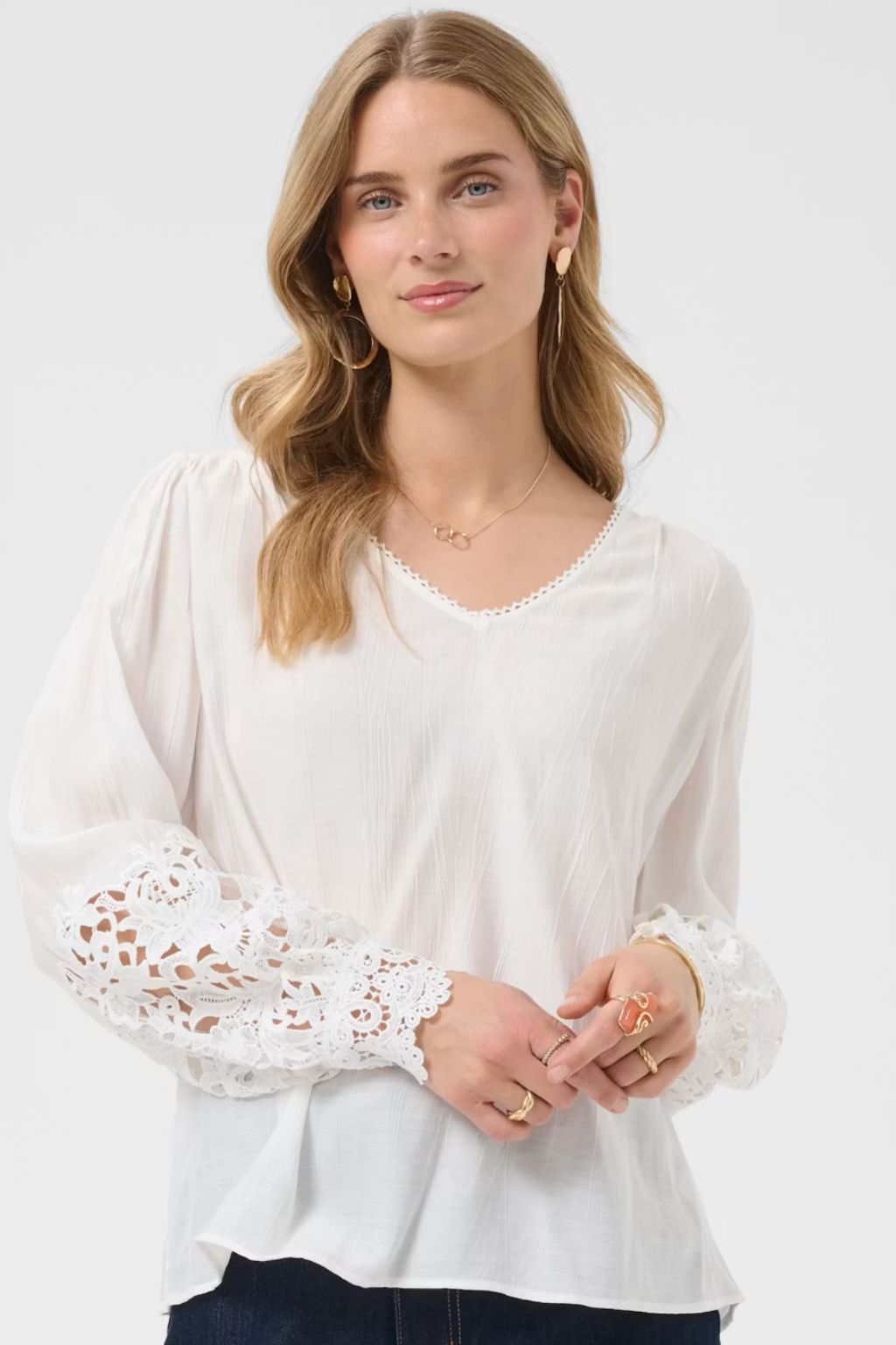 Tina Blouse - Snow White