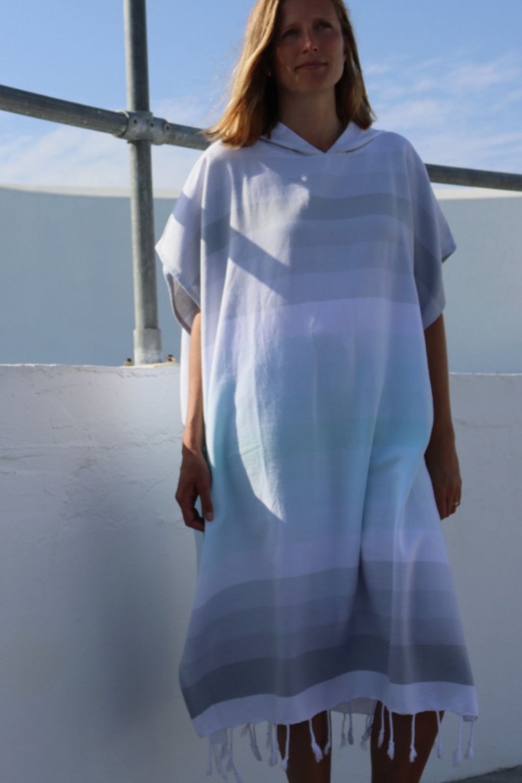 Drift Changing Robe - Mint/Grey