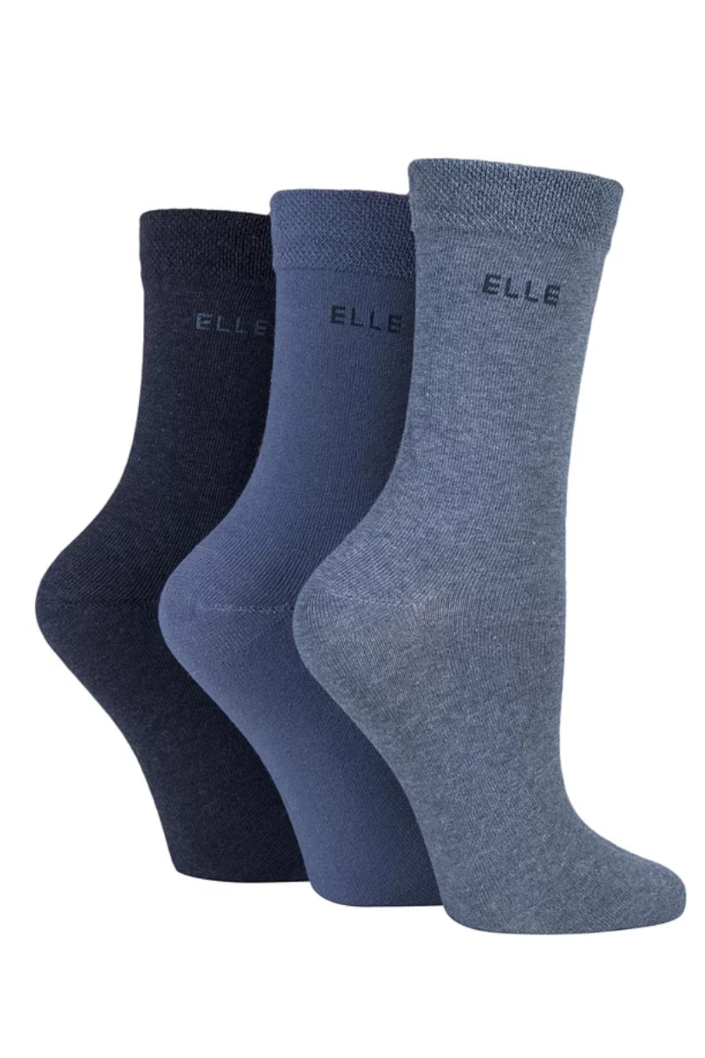 ELLE Womens Cotton Plain - Denim