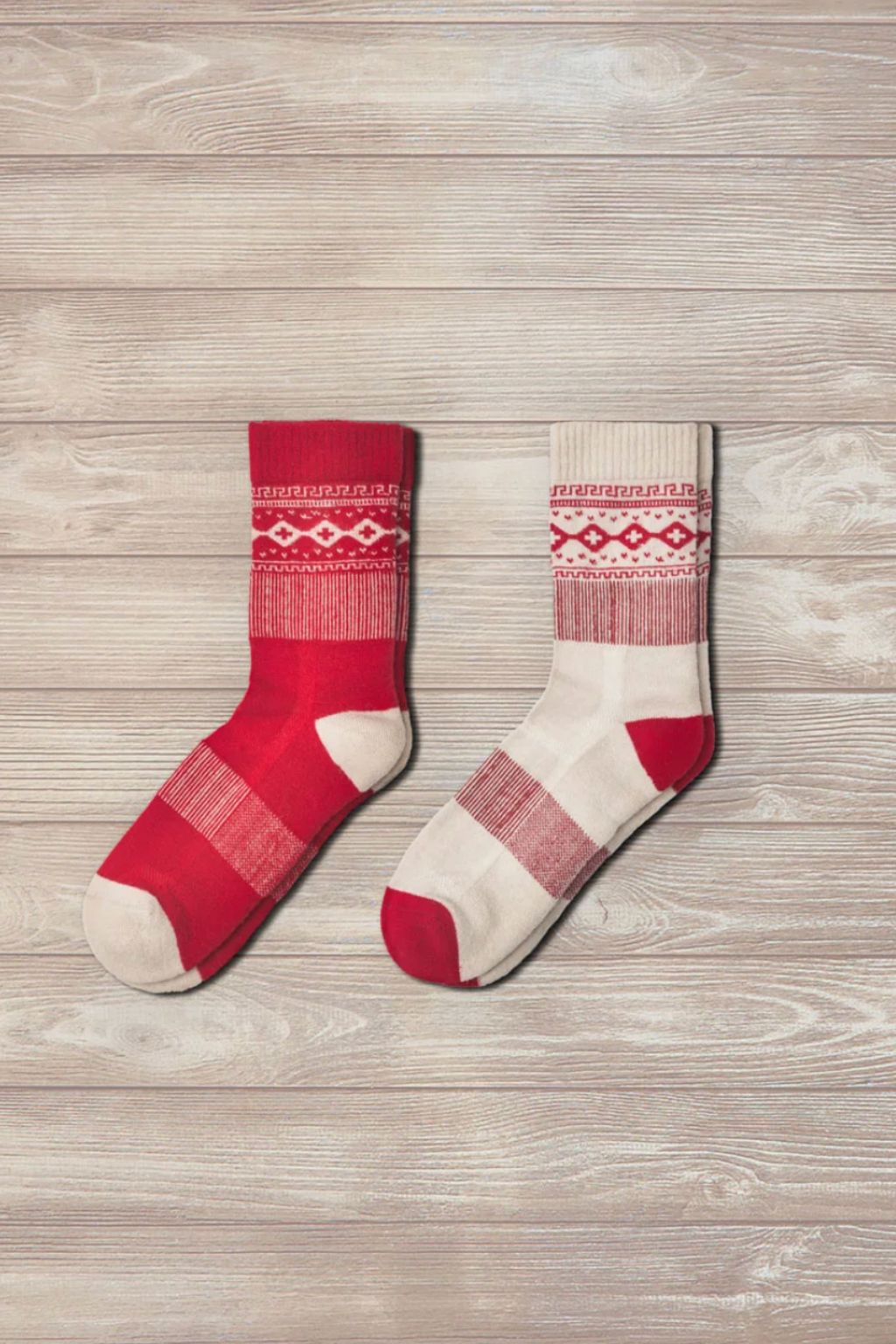 Explorer, Functional Socks For Men & Women - Cream/Red