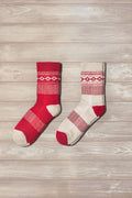 Explorer, Functional Socks For Men & Women - Cream/Red