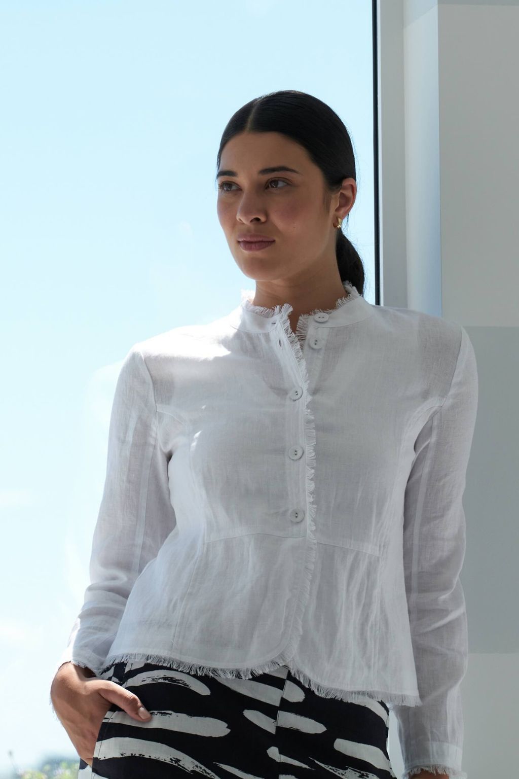 Fringe Festival Jacket - White