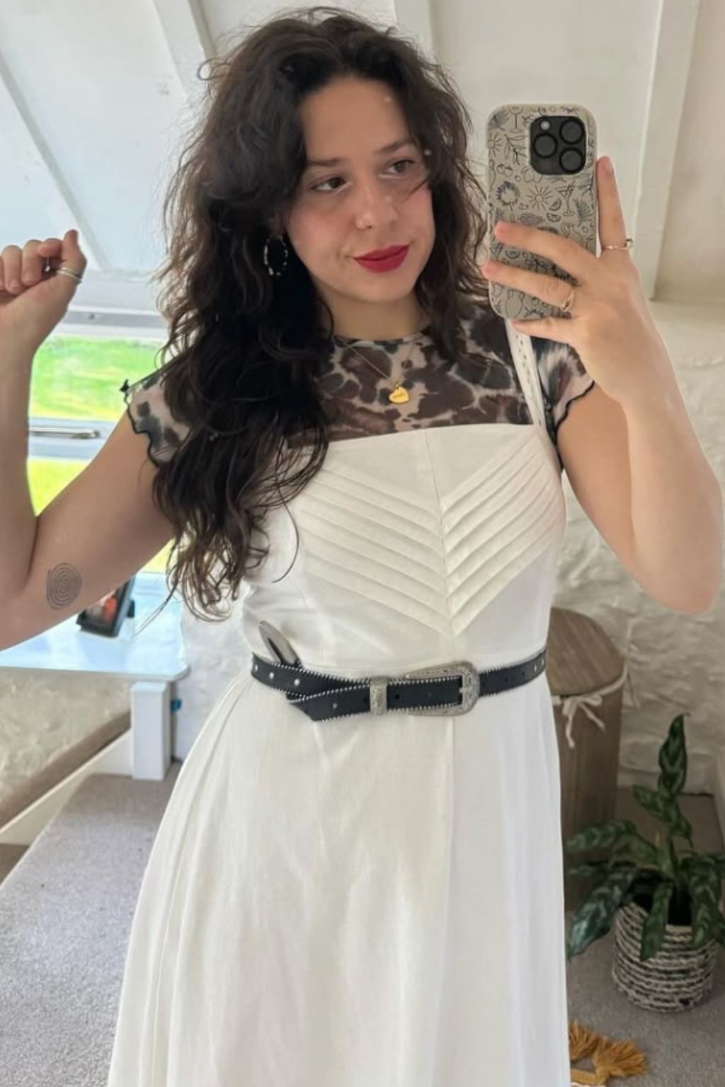 Charlotte Sundress - White