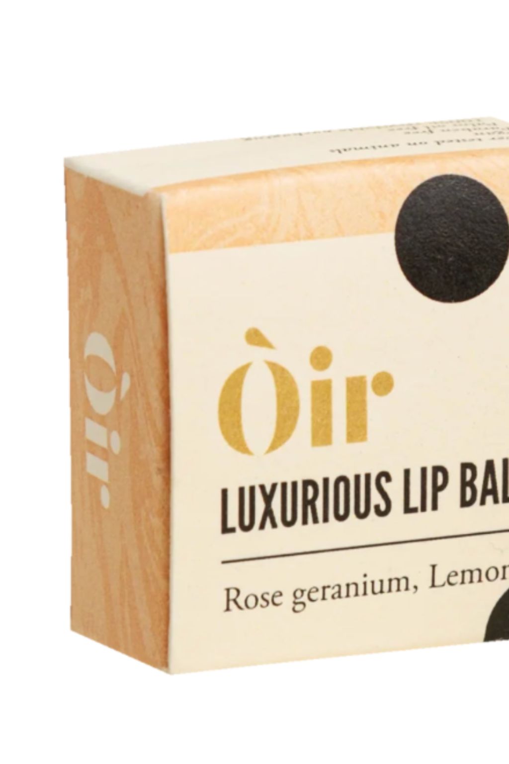 Rose geranium, lemon lip balm