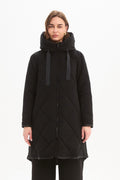 Zip Hem Coat - Black