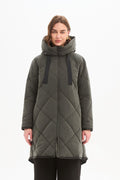 Zip Hem Coat - Steel