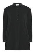Half button Shirt - Black