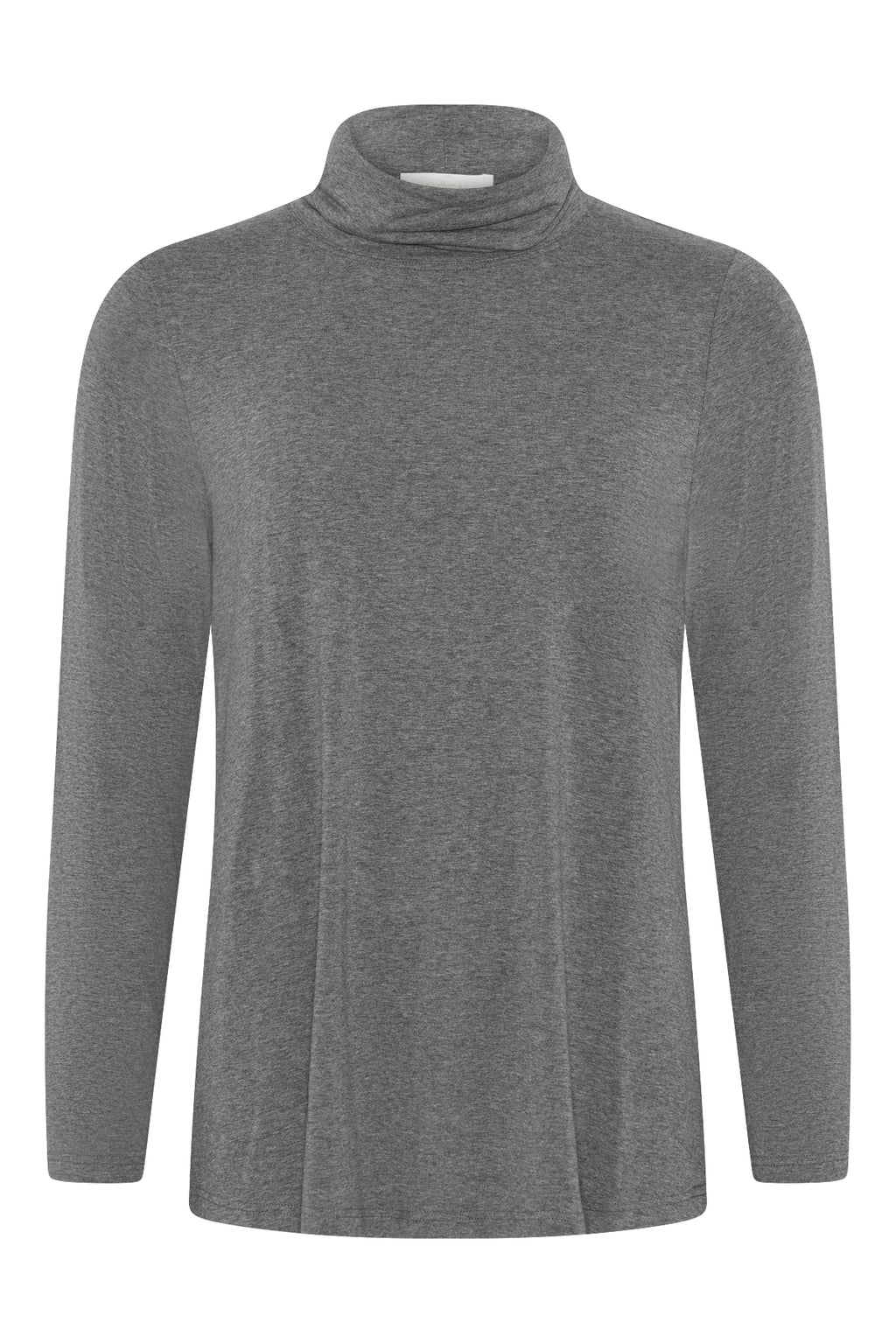 Basic Polo Neck - Charcoal Marl