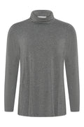 Basic Polo Neck - Charcoal Marl