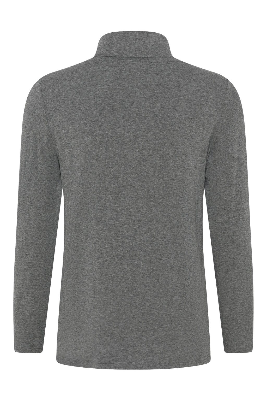 Basic Polo Neck - Charcoal Marl