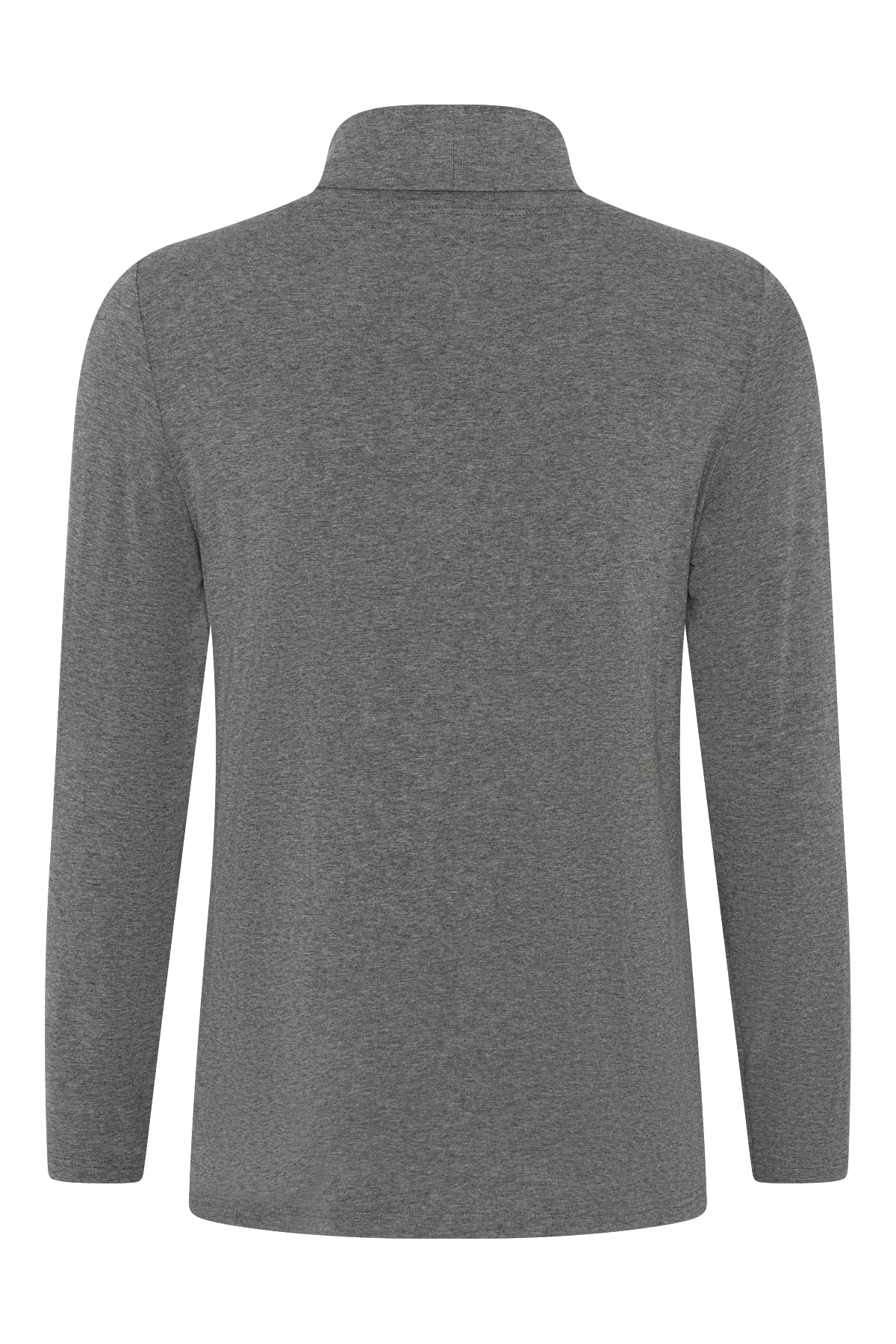 Basic Polo Neck - Charcoal Marl