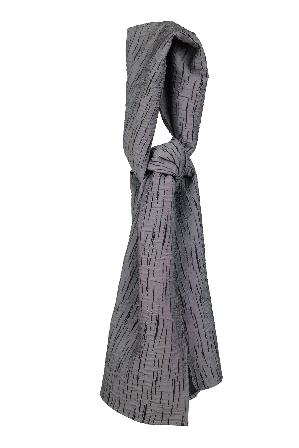 Futuristic Crinkle Scarf - Grey