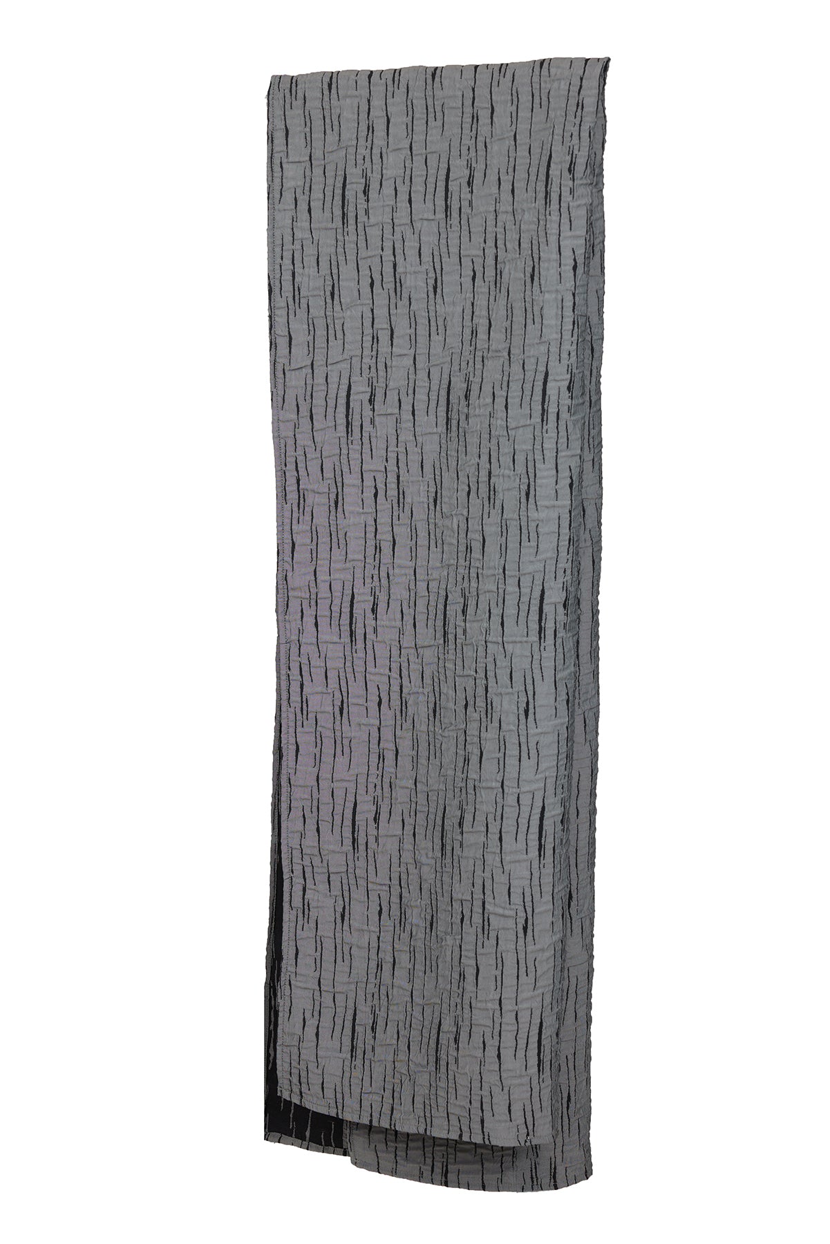 Futuristic Crinkle Scarf - Grey