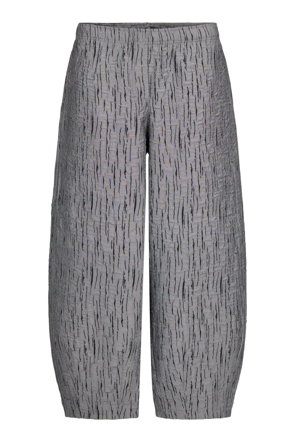 Futuristic Crinkle Trousers - Grey