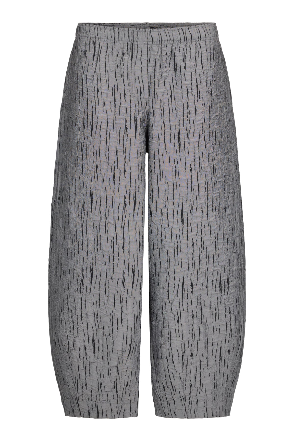 Futuristic Crinkle Trousers - Grey