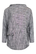 Futuristic Crinkle Top - Grey