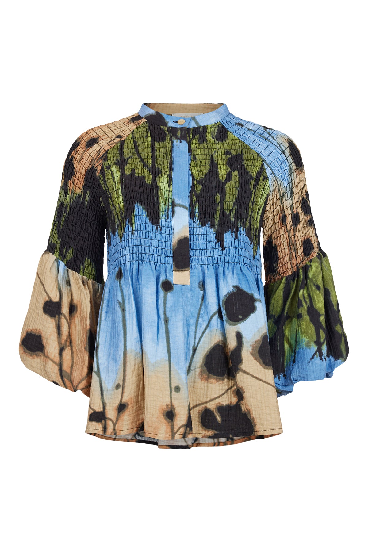 Dapple Shirt - Blue/Beige/Green
