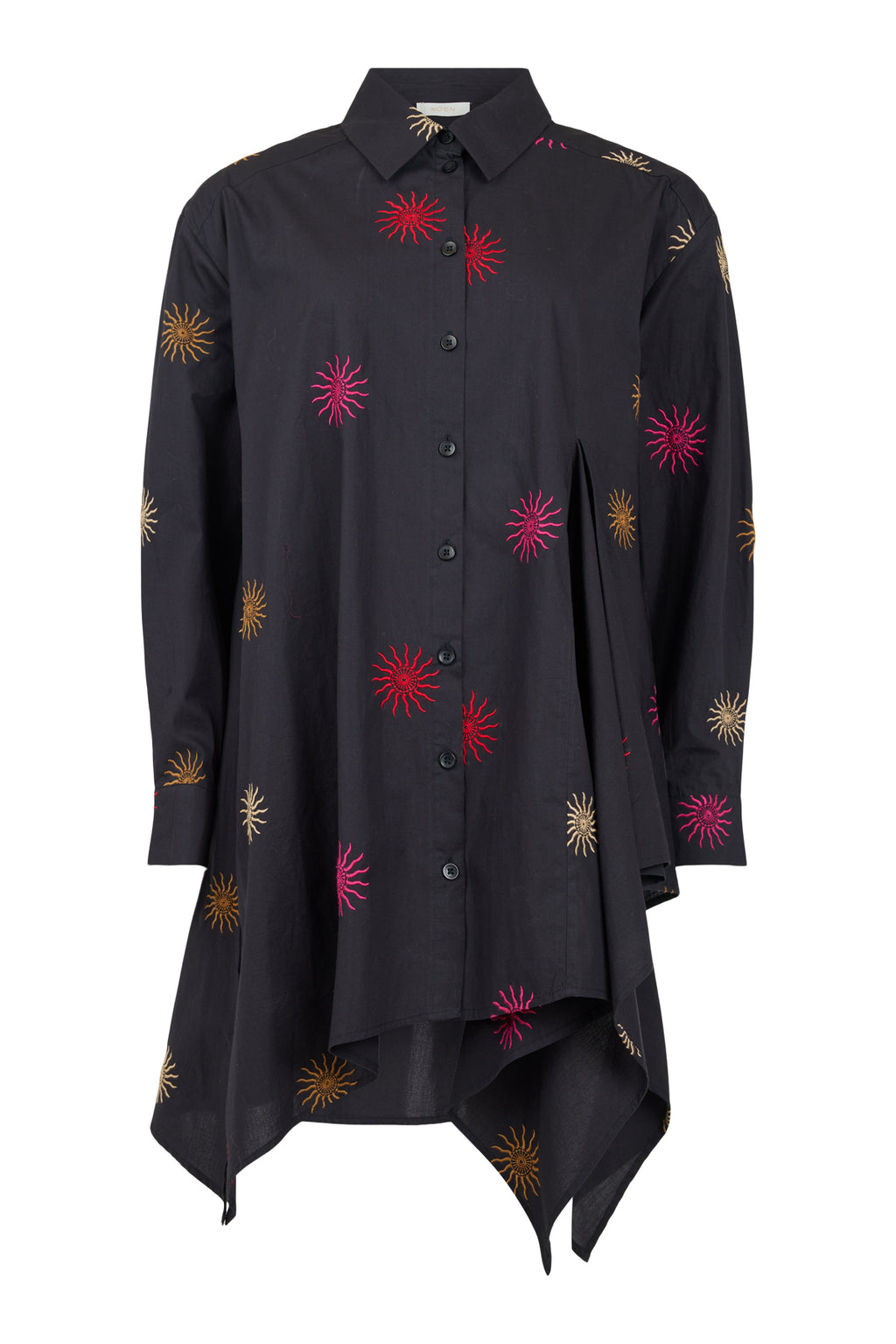 Celestial Sun Shirt Long - Black