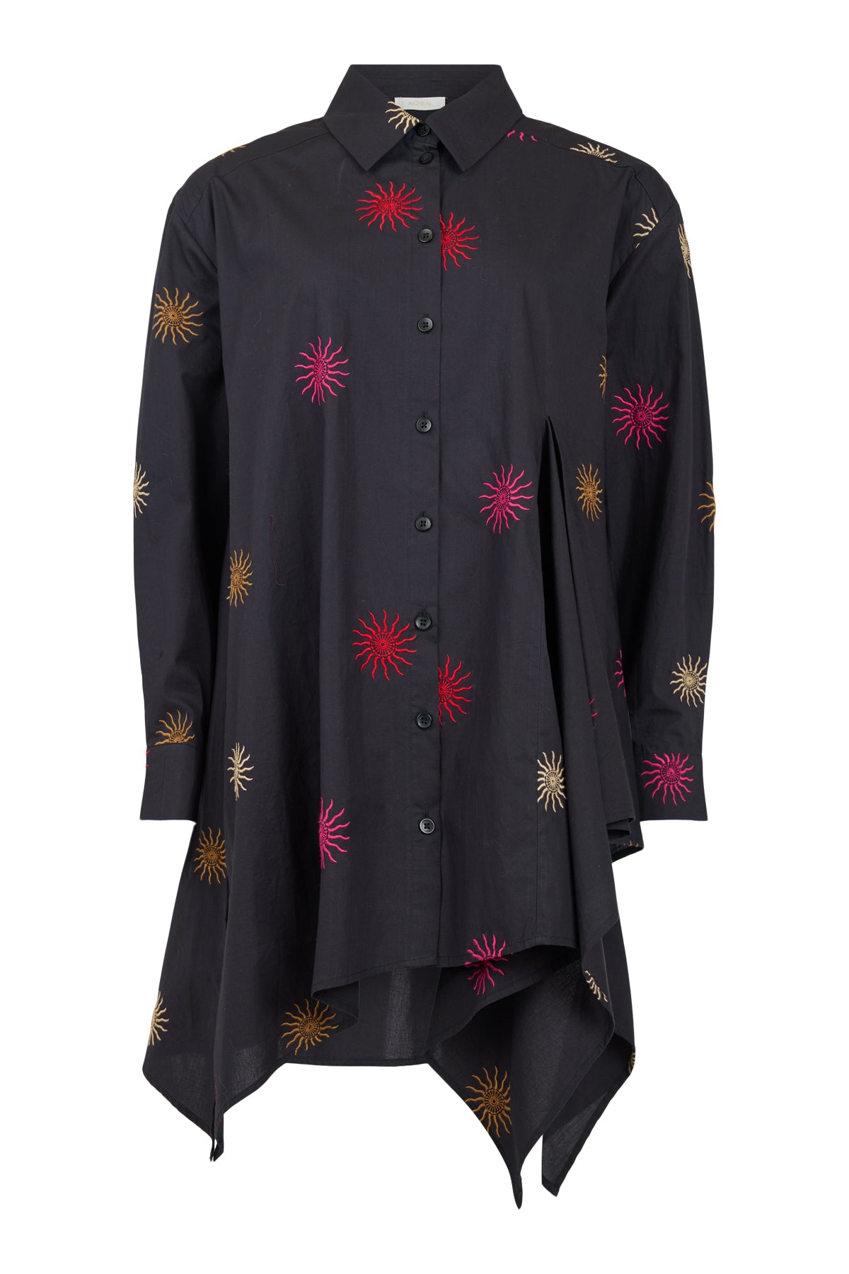 Celestial Sun Shirt Long - Black