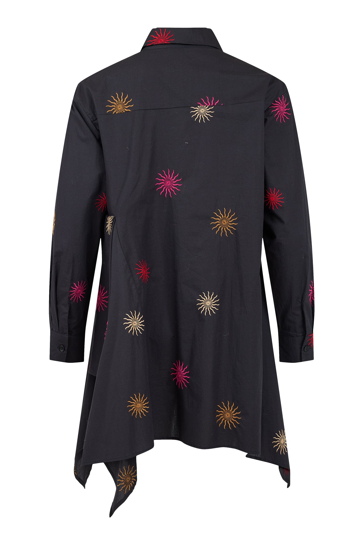 Celestial Sun Shirt Long - Black