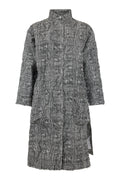 Fringe Jacket Long - Black/Grey