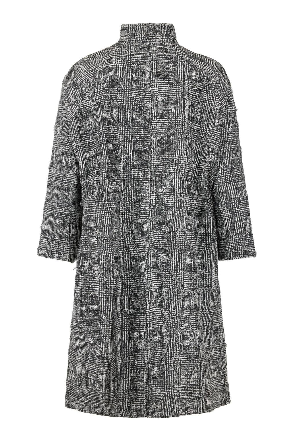 Fringe Jacket Long - Black/Grey