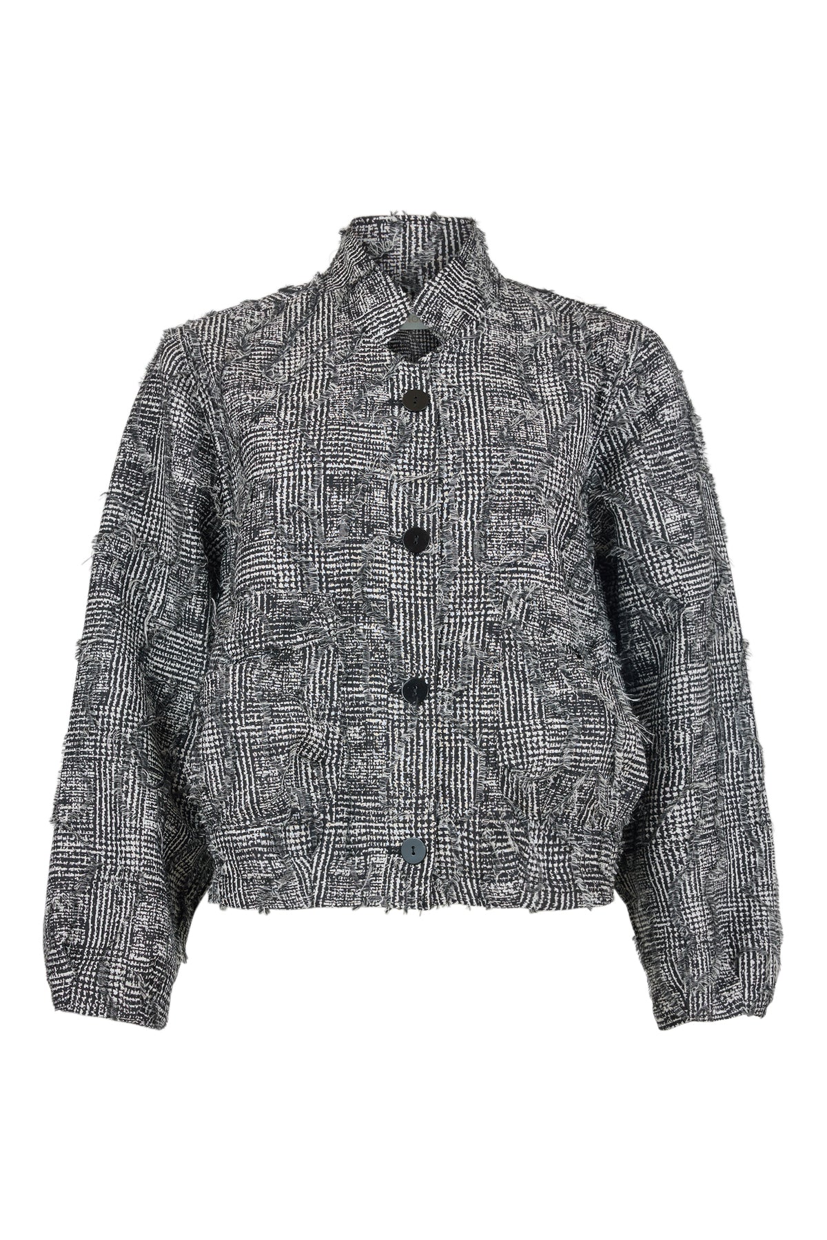Fringe Jacket Short - Black/Grey