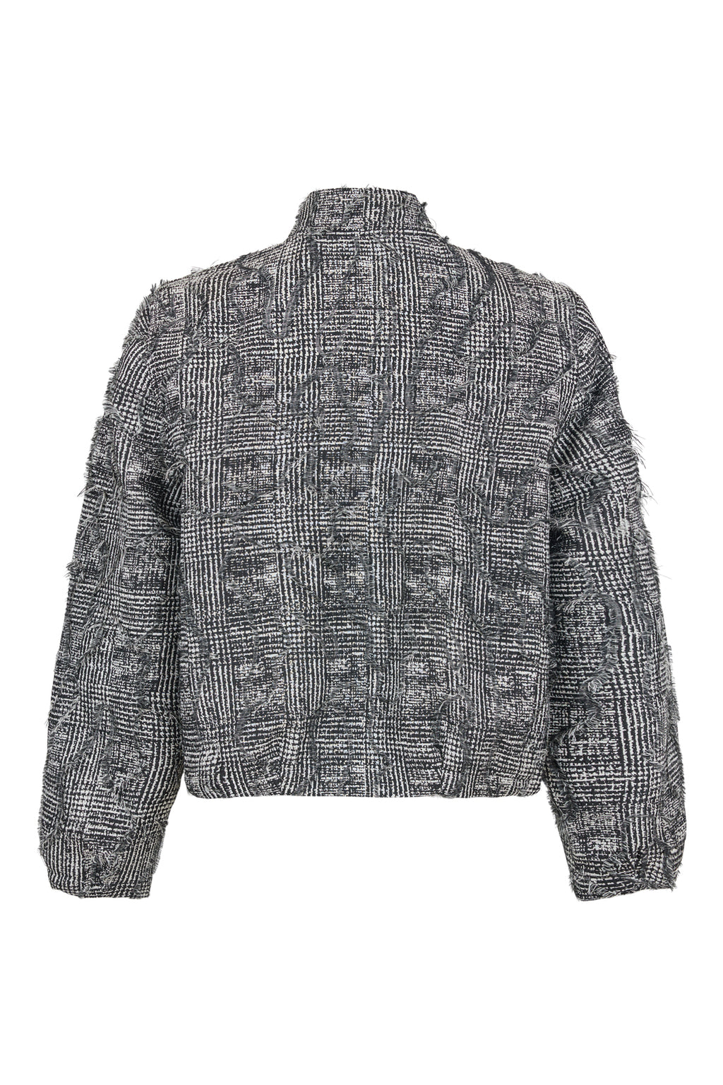 Fringe Jacket Short - Black/Grey