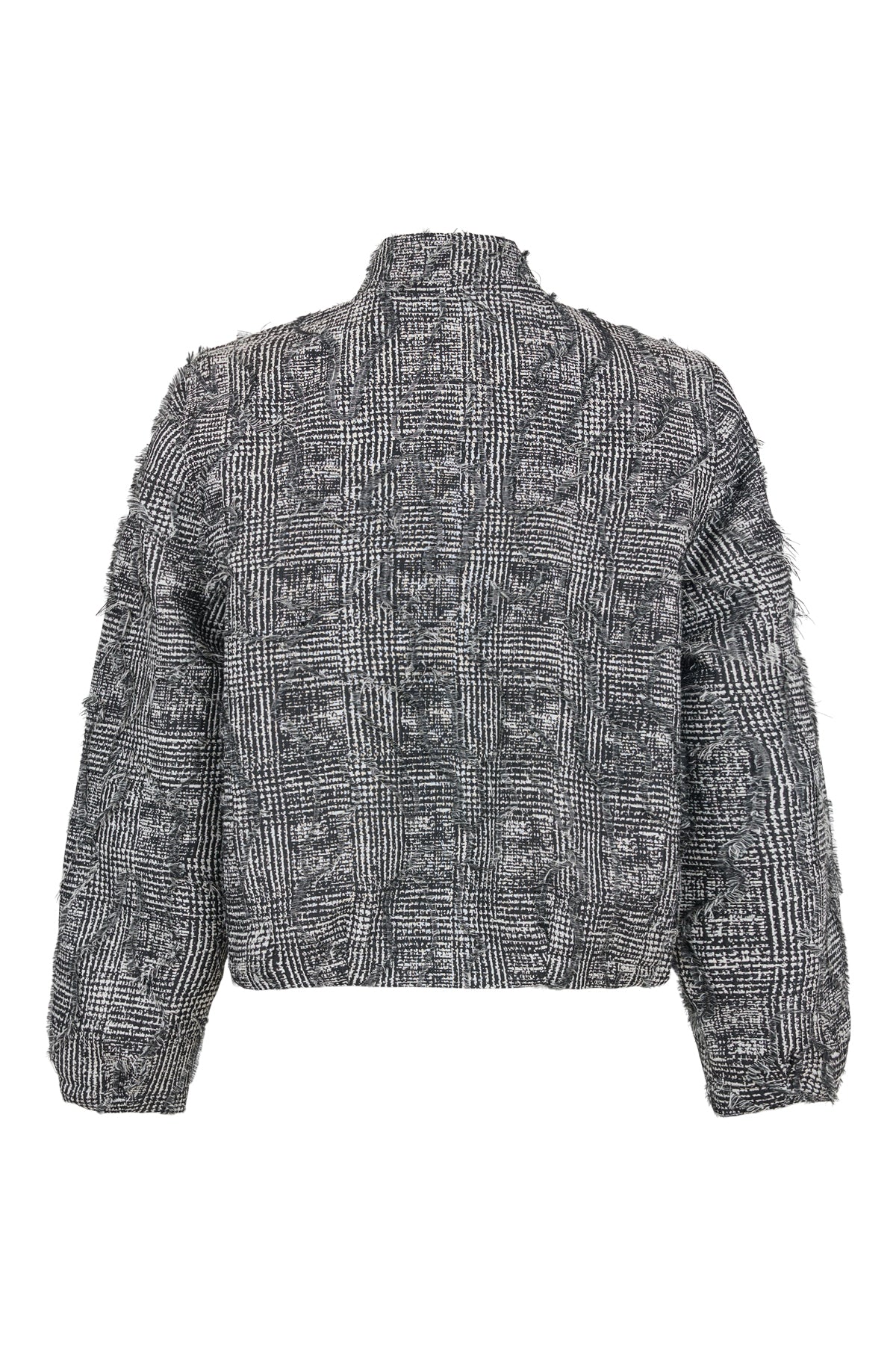 Fringe Jacket Short - Black/Grey