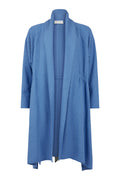Boiled Wool Duster Coat - Blue