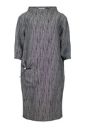 Futuristic Crinkle Dress - Grey
