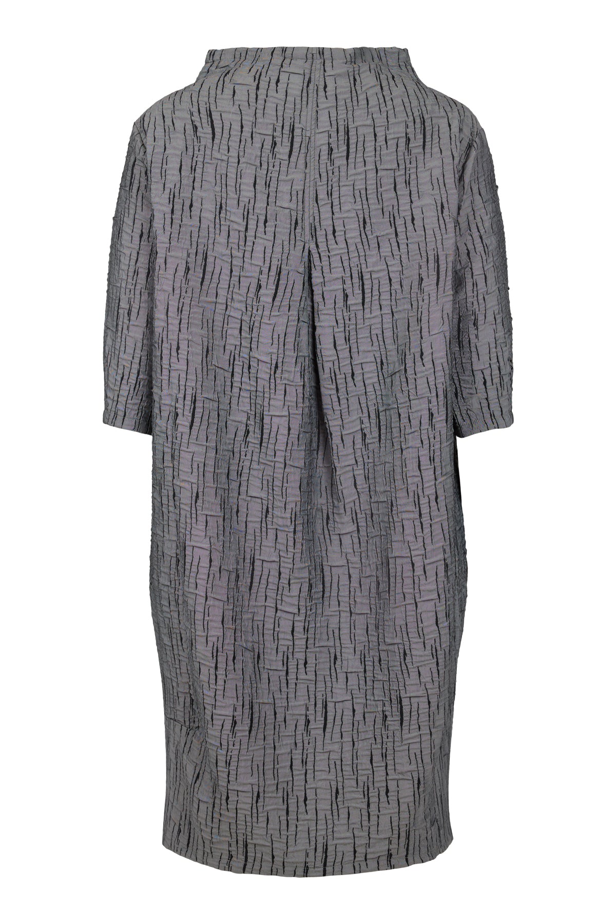 Futuristic Crinkle Dress - Grey