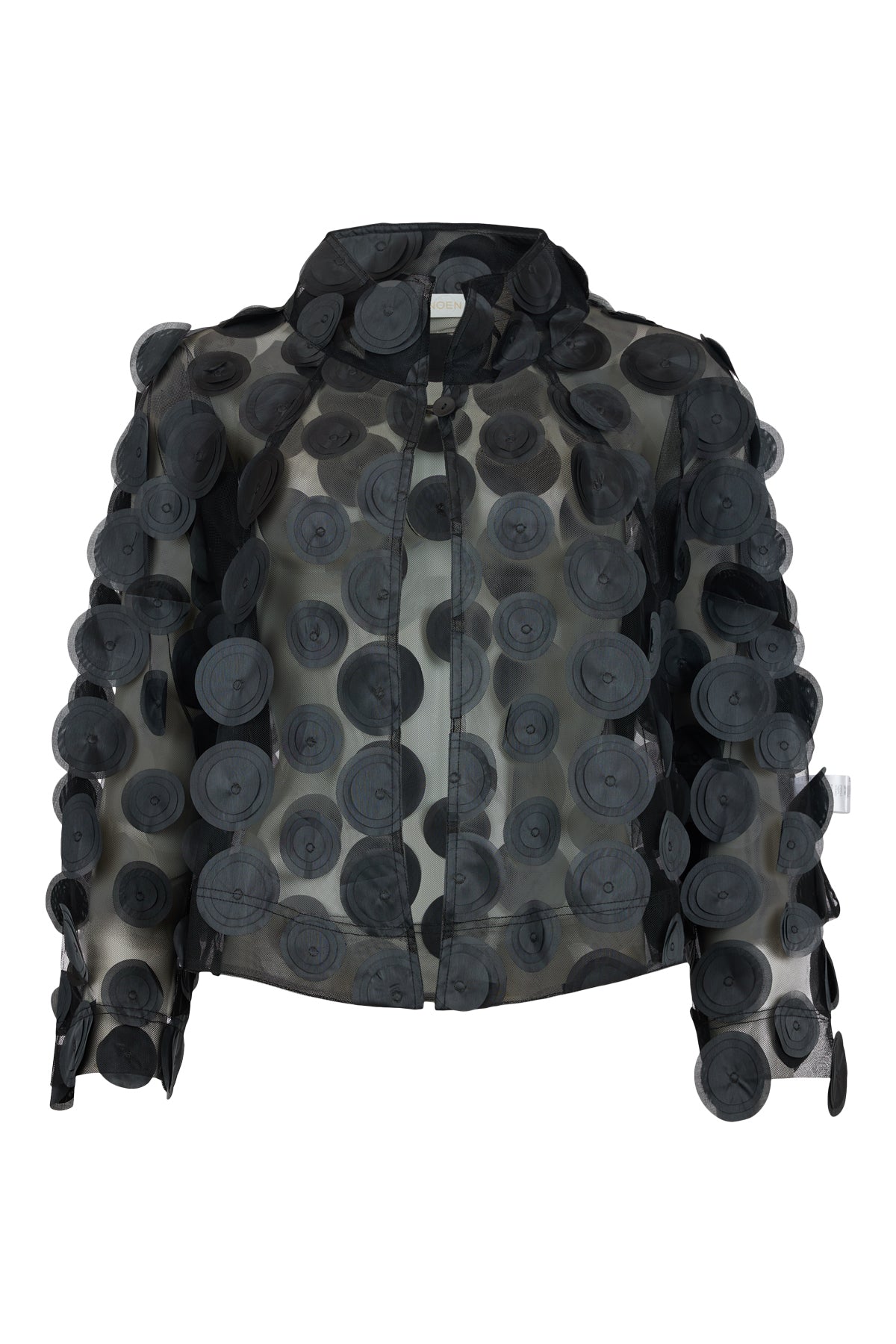 Big Dotty Sheer Jacket - Black