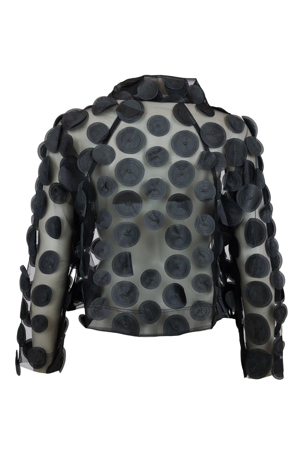 Big Dotty Sheer Jacket - Black