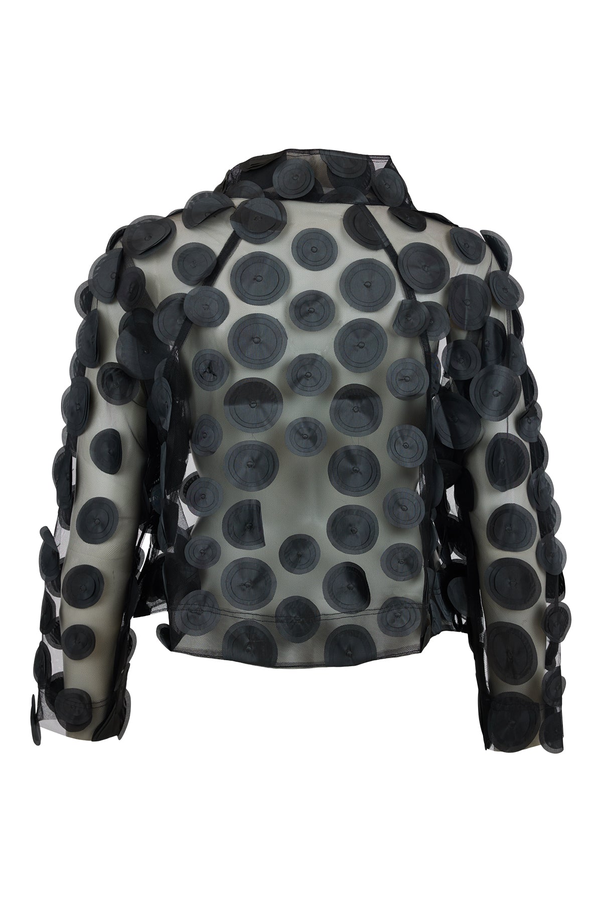 Big Dotty Sheer Jacket - Black