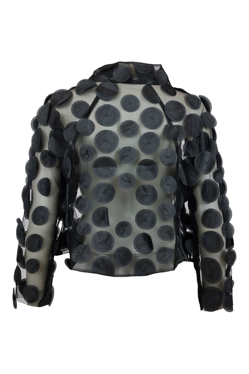 Big Dotty Sheer Jacket - Black