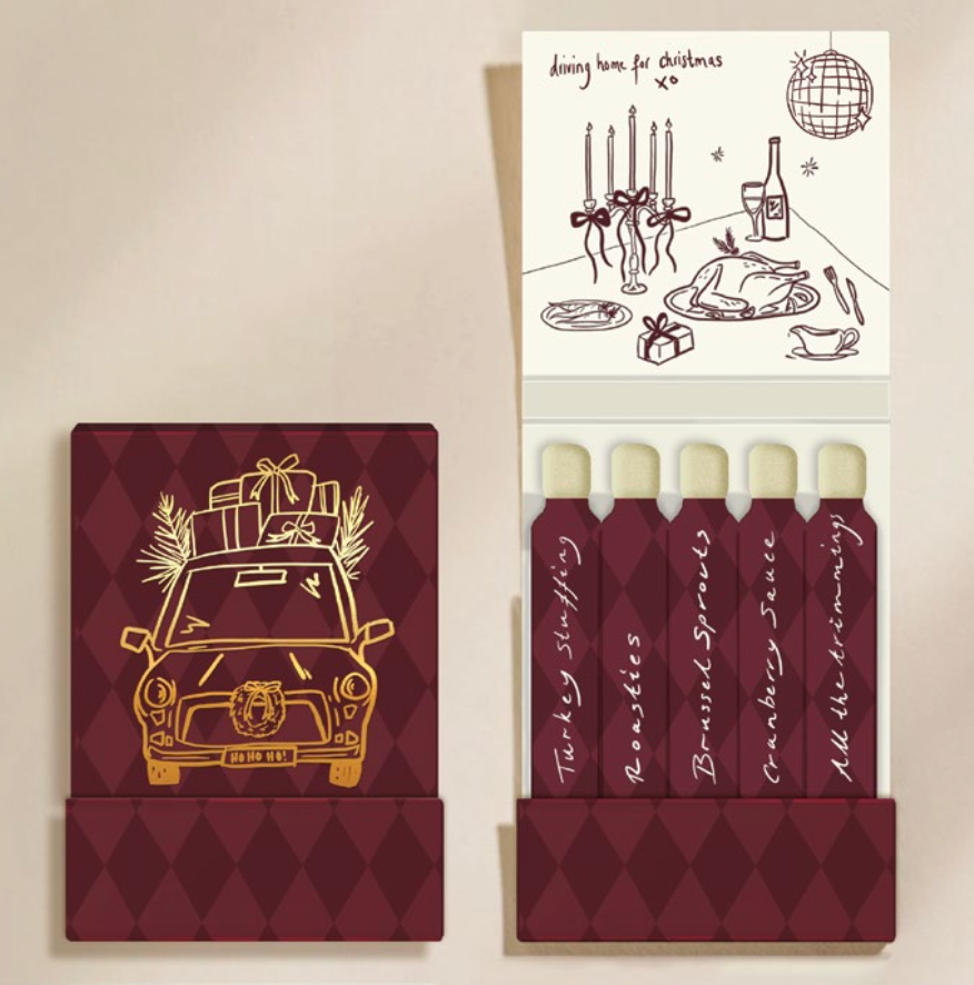 Driving Home for Christmas Matchbook - Matches