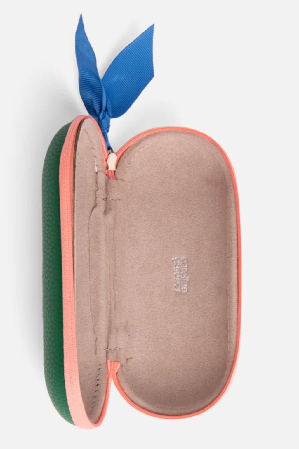 Green Zip Around Glasses Case