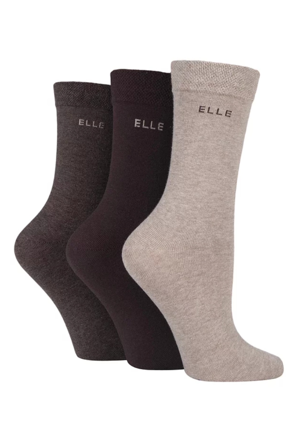 ELLE Womens Cotton Plain - Cocoa